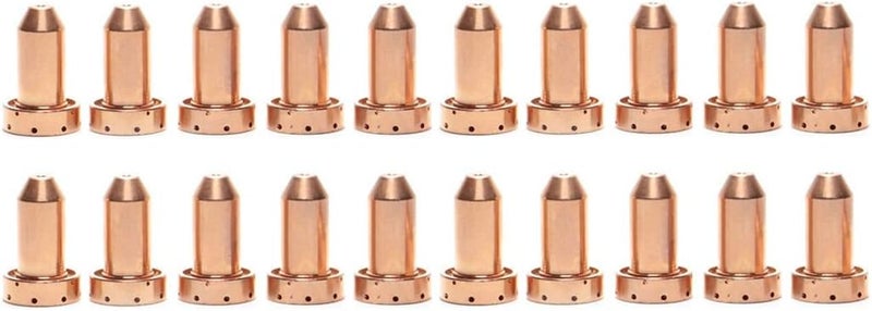 Niceweld 20pcs x 9-8205 Drag Tip Nozzle 20A Compatibility with Thermal Dynamics Cutmaster 30+ 40 52 58 70+ 102 Cutting SL60/SL100 Plasma Torch Consumables - Image 1